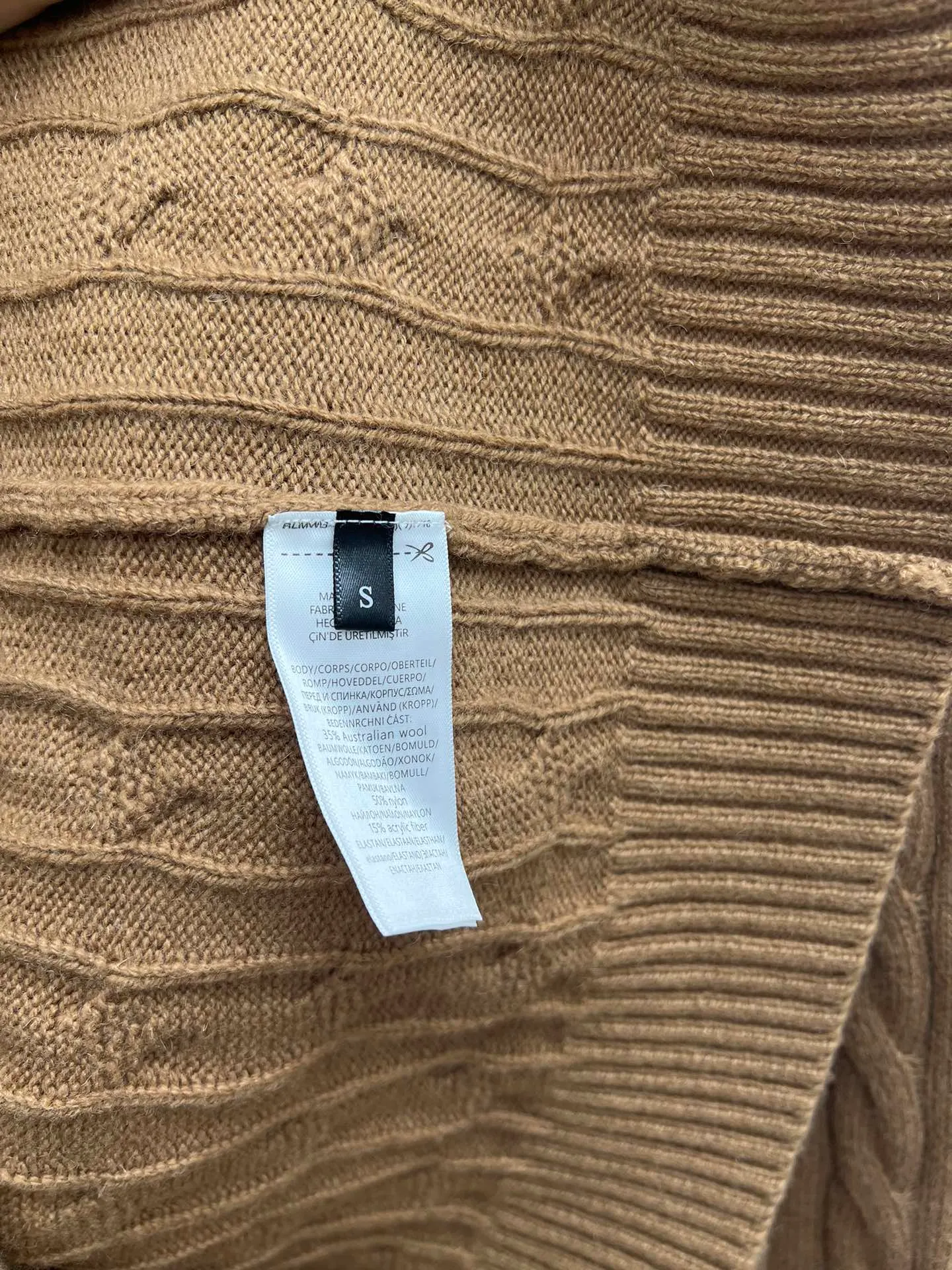 🅿️530 Polo 25ss new solid color pony embroidered long-sleeved sweater, men's khaki, code number: S.M.L.XL.